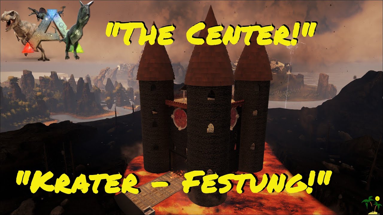 ARK:Survival Evolved Let's build: Krater Festung! TEIL 1 Advanced Architecture Mod!